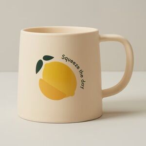 Indigo Squeeze The Day Ceramic Mug